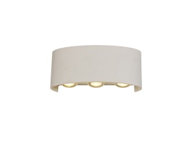 D0450  Leoni Wall Light 6W LED IP54 Sand White